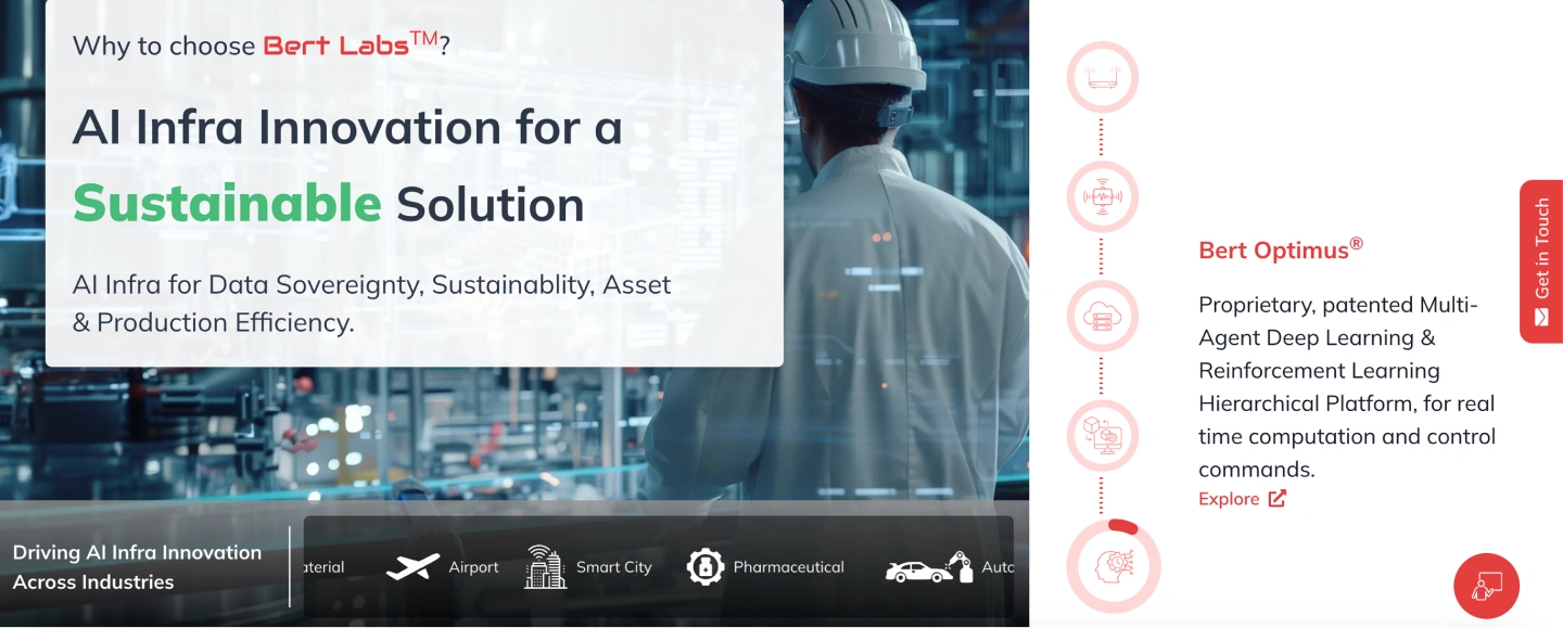 Bert Labs Website Cover