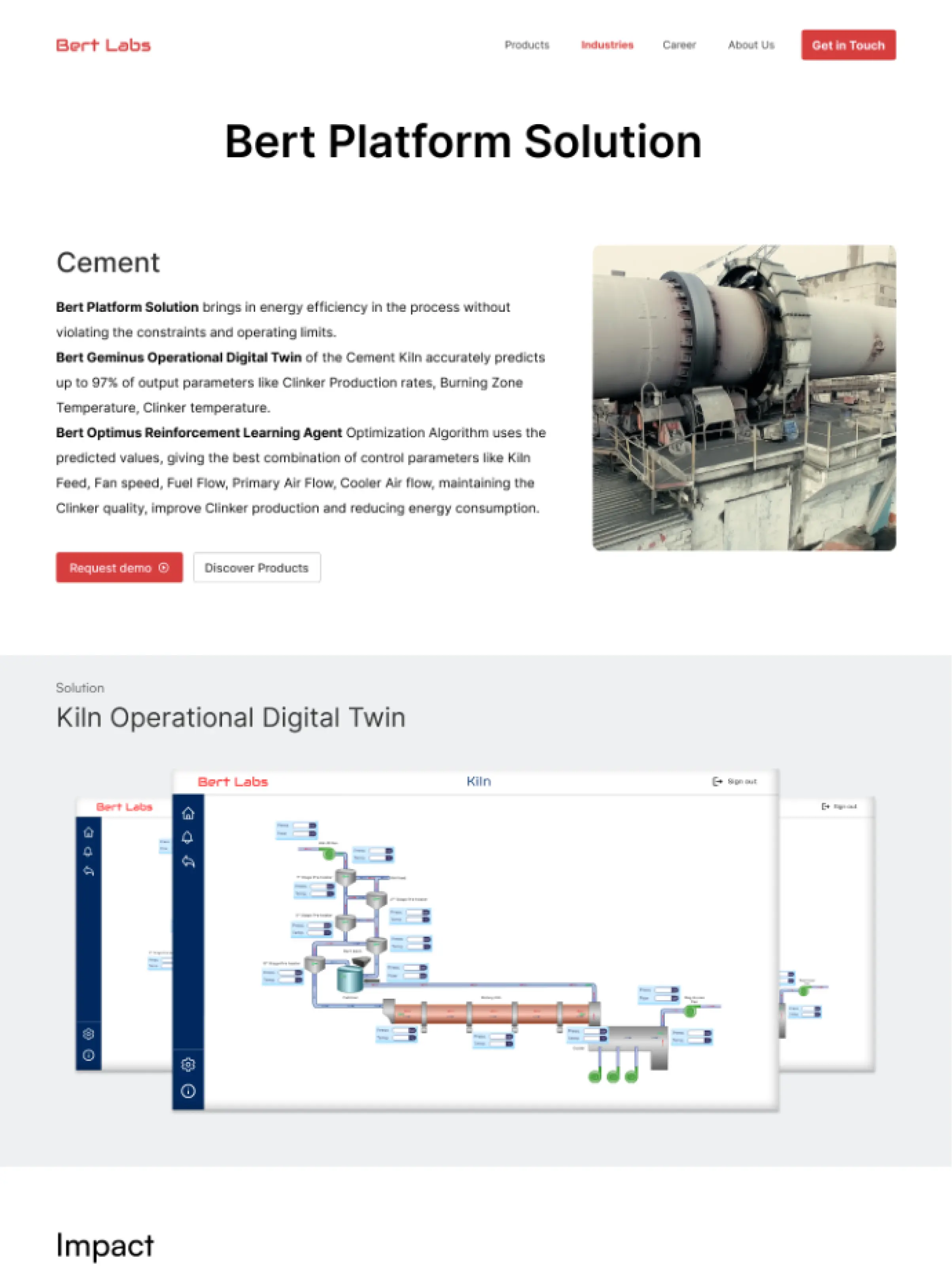 Old Bert Labs Website Platform Page