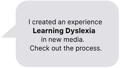 Learning Dyslexia project bubble