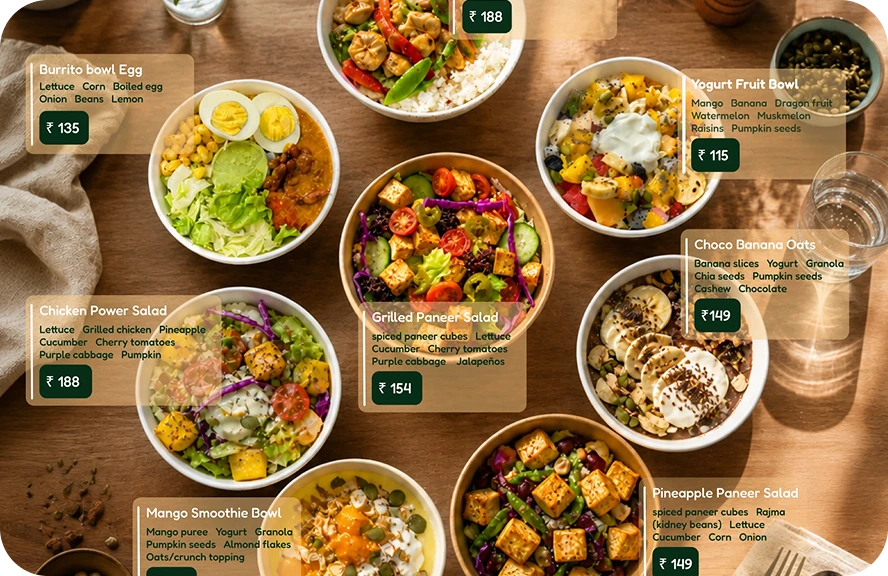 Salad ohh! Flyer | Think Healthy Always