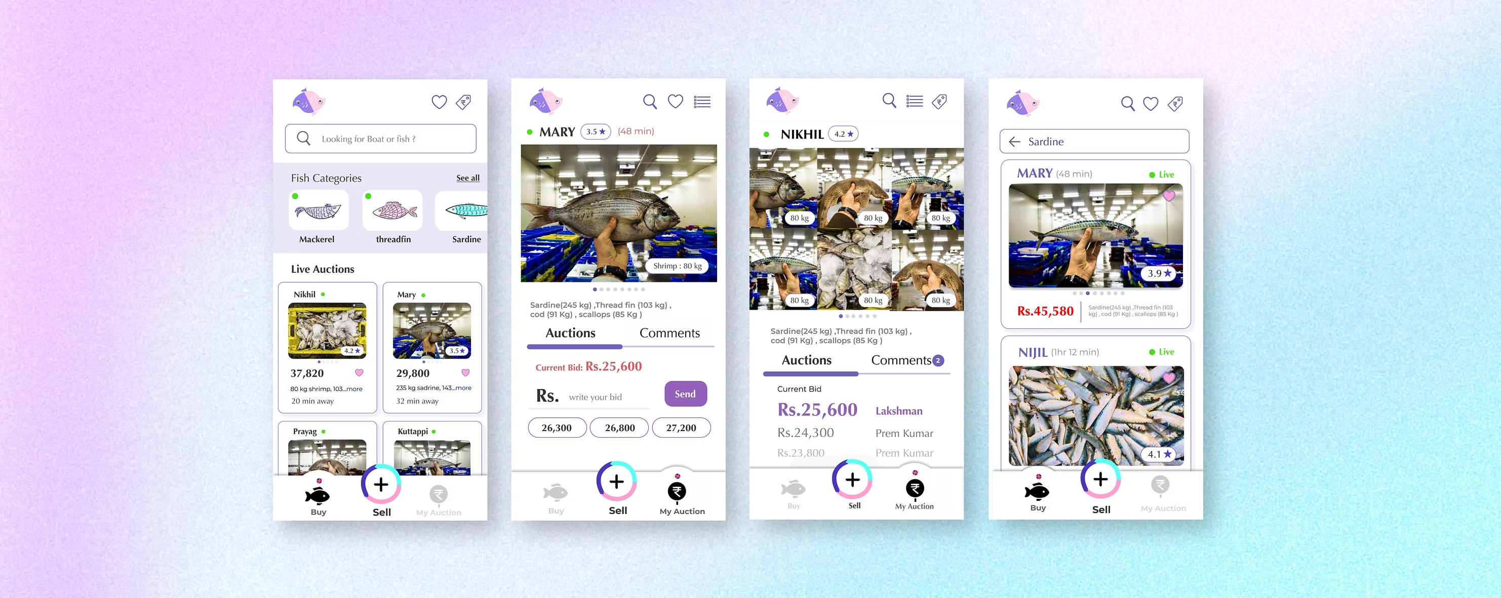 Sea-saW Fish Auction App Hero Image