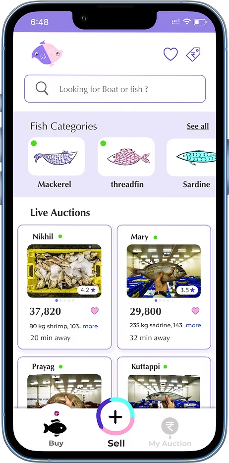 Sea-saW mobile screen